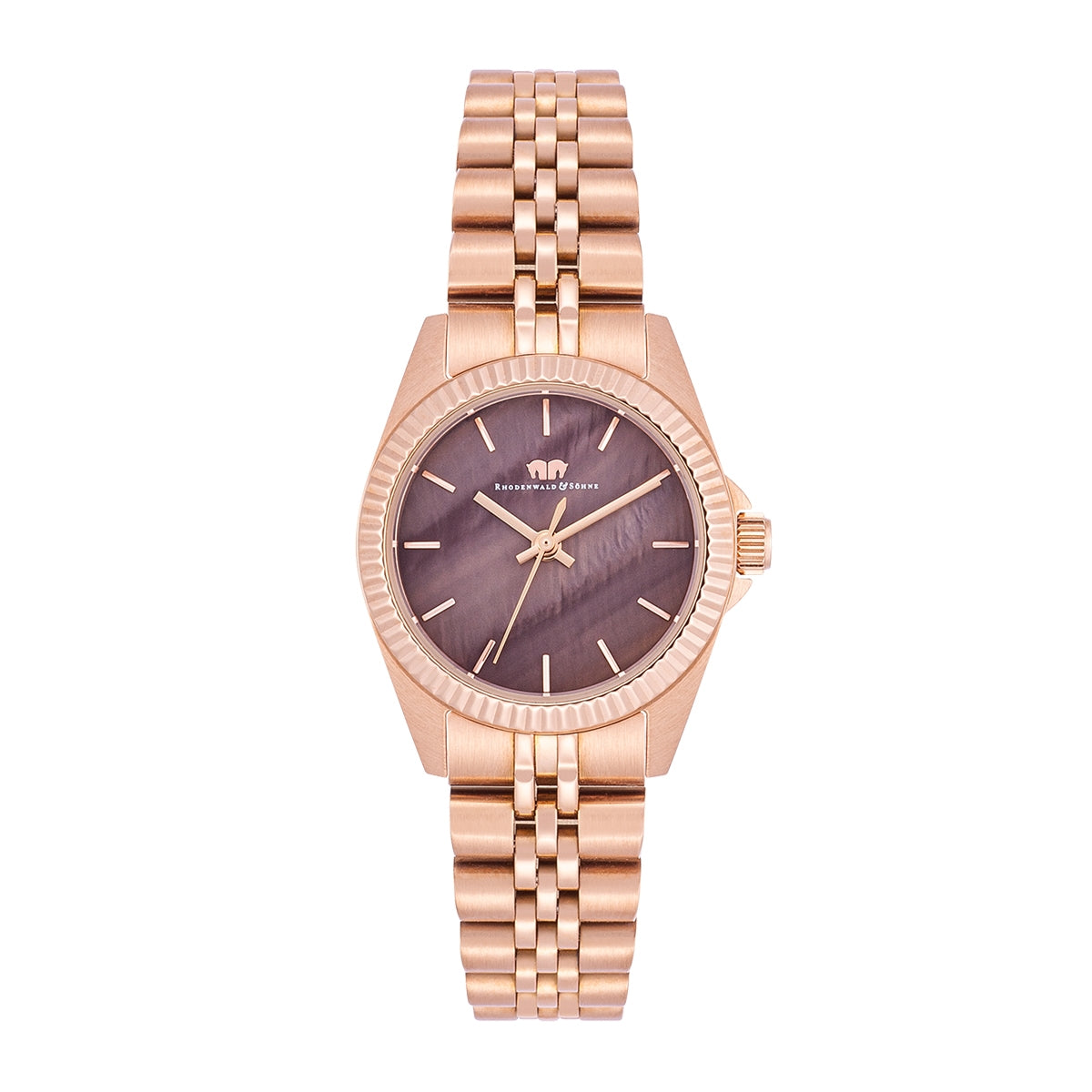 Damen Quarzuhr roségold Edelstahl roségold