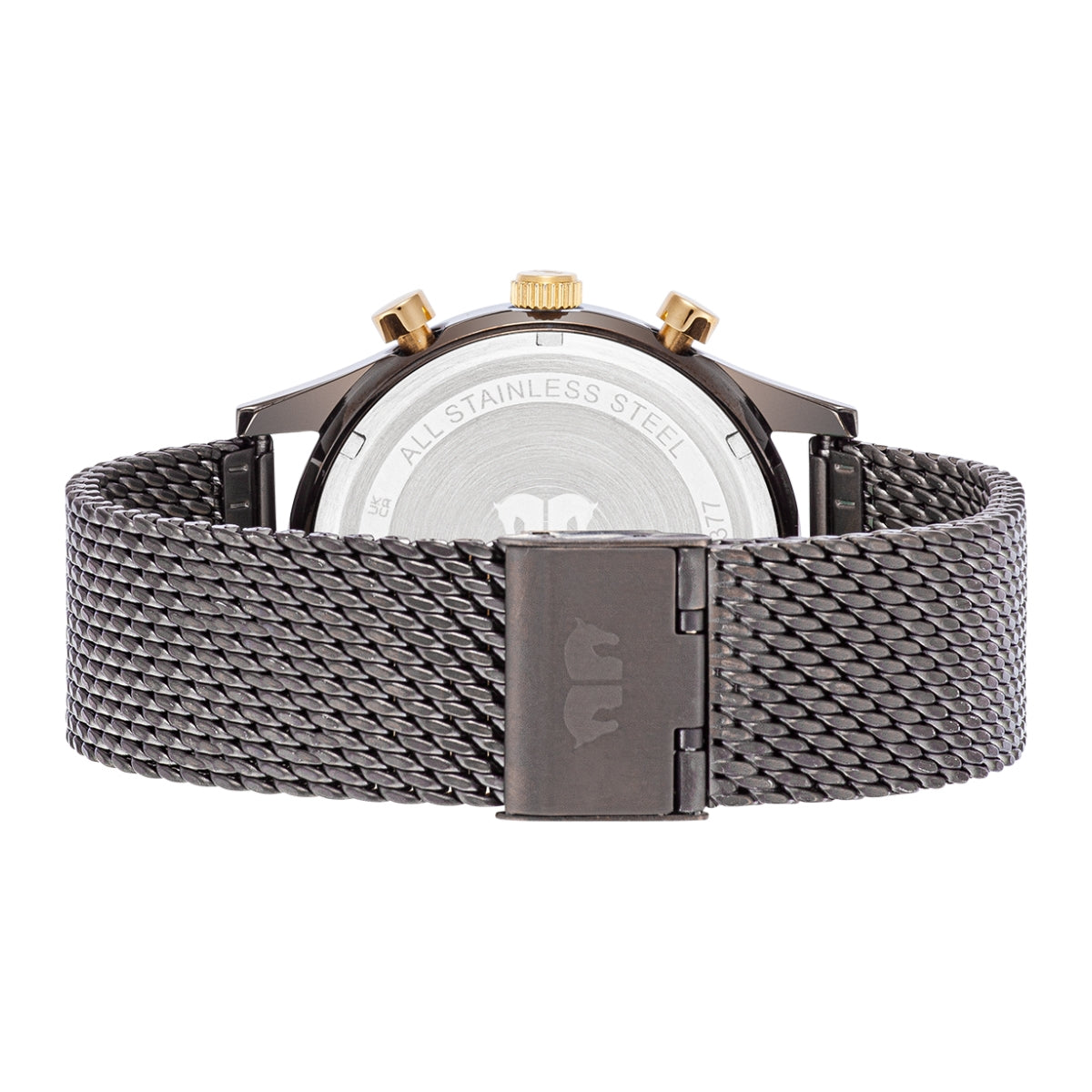 Herren Chronograph gelbgold Edelstahl anthrazit