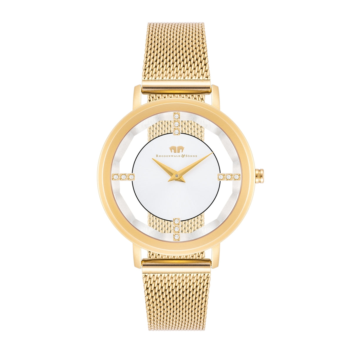 Damen Quarzuhr gelbgold Edelstahl gelbgold