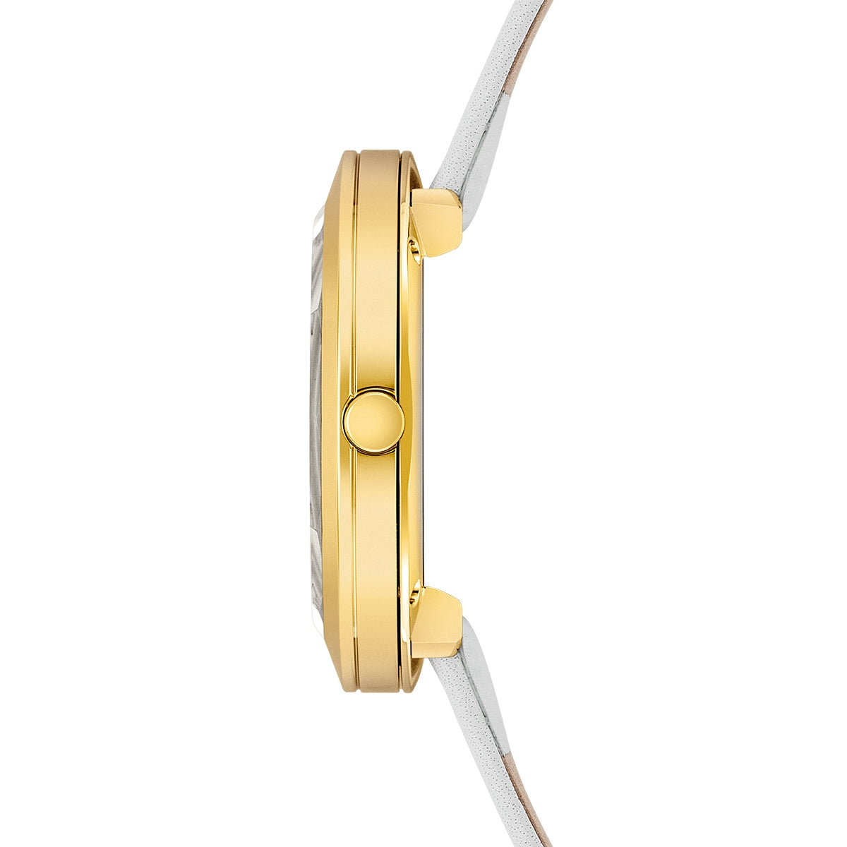 
                  
                    Damen Quarzuhr gelbgold Echtleder creme-weiß
                  
                