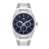 Herren Multifunktionsuhr silber Edelstahl silber