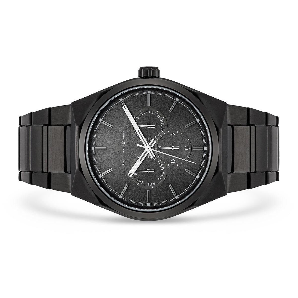 
                  
                    Herren Multifunktionsuhr schwarz Edelstahl schwarz
                  
                