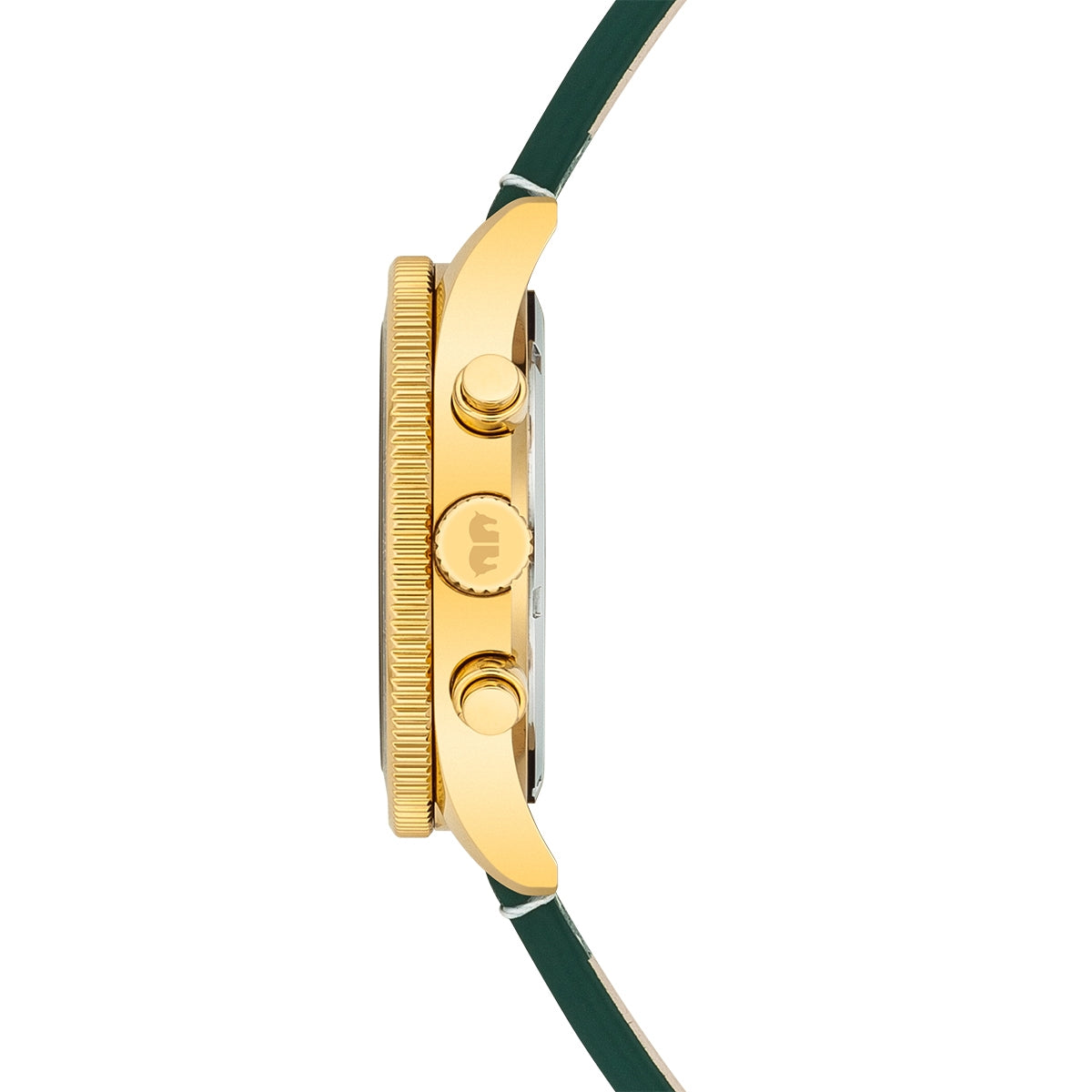 
                  
                    Herren Chronograph gelbgold Echtleder grün
                  
                