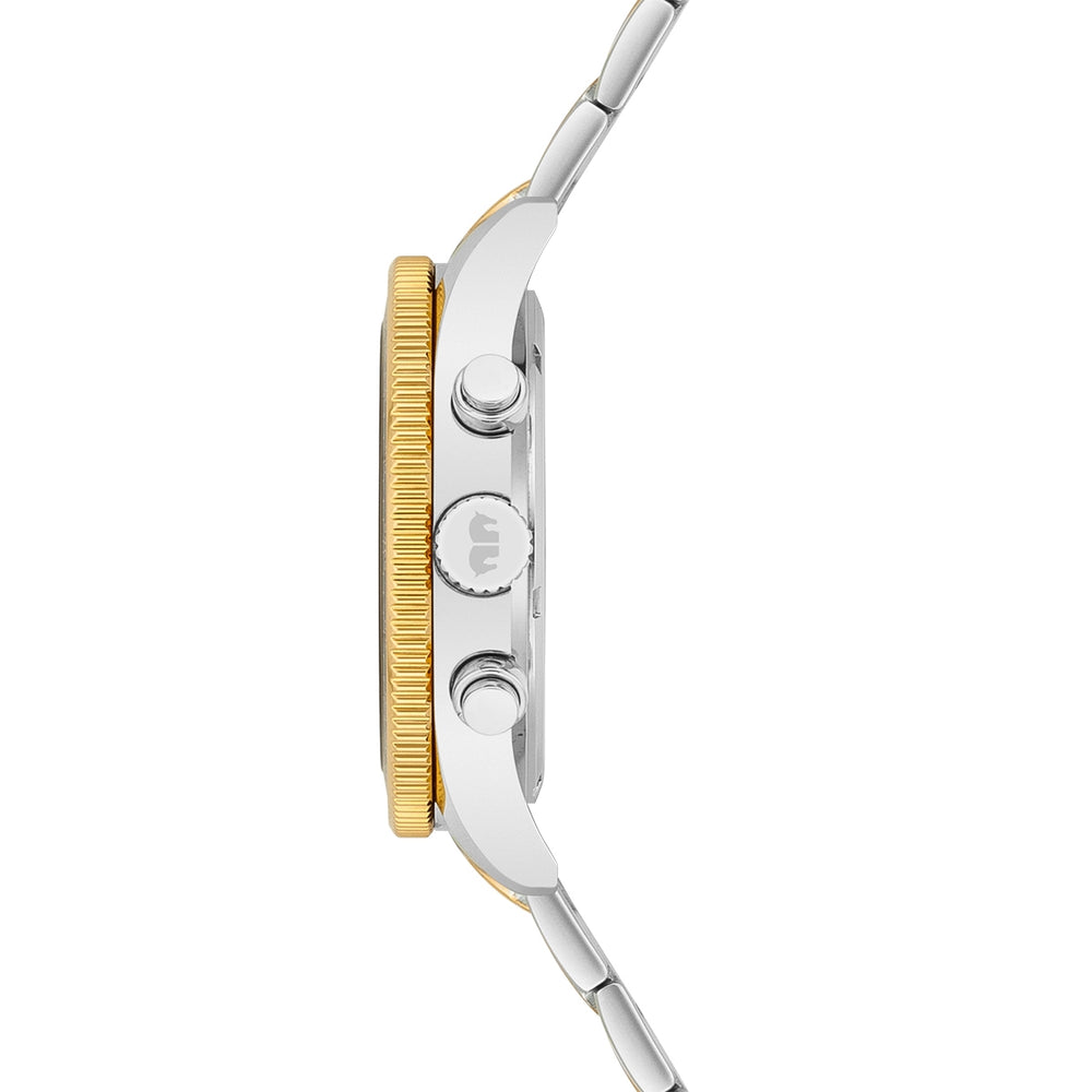 
                  
                    Herren Chronograph silber Edelstahl silber/gelbgold
                  
                