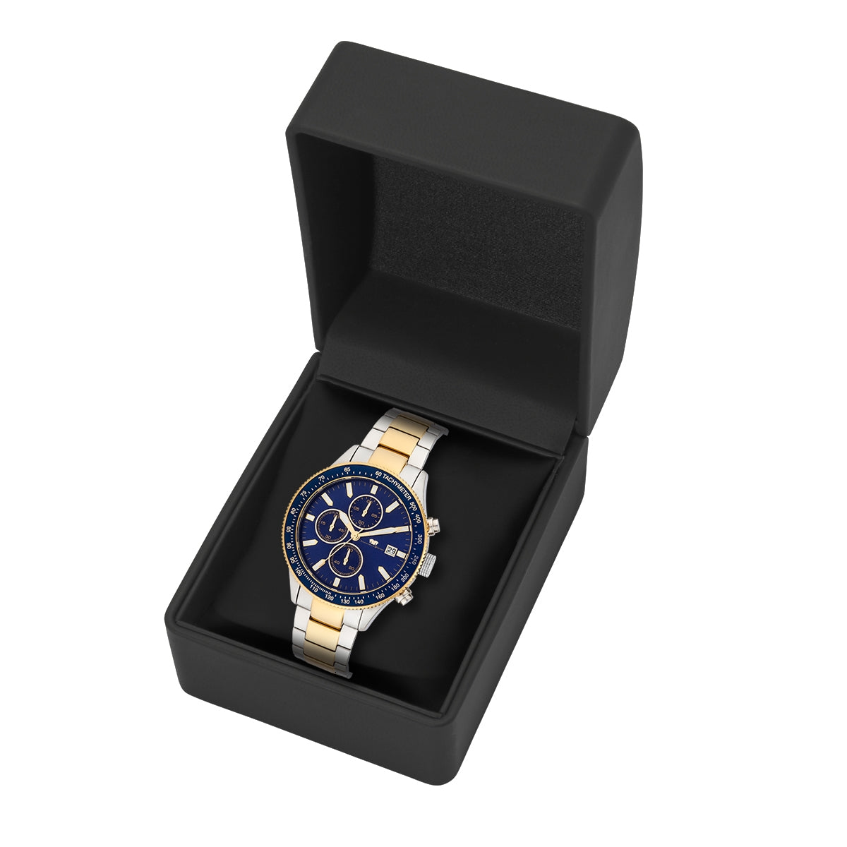 
                  
                    Herren Chronograph silber Edelstahl silber/gelbgold
                  
                
