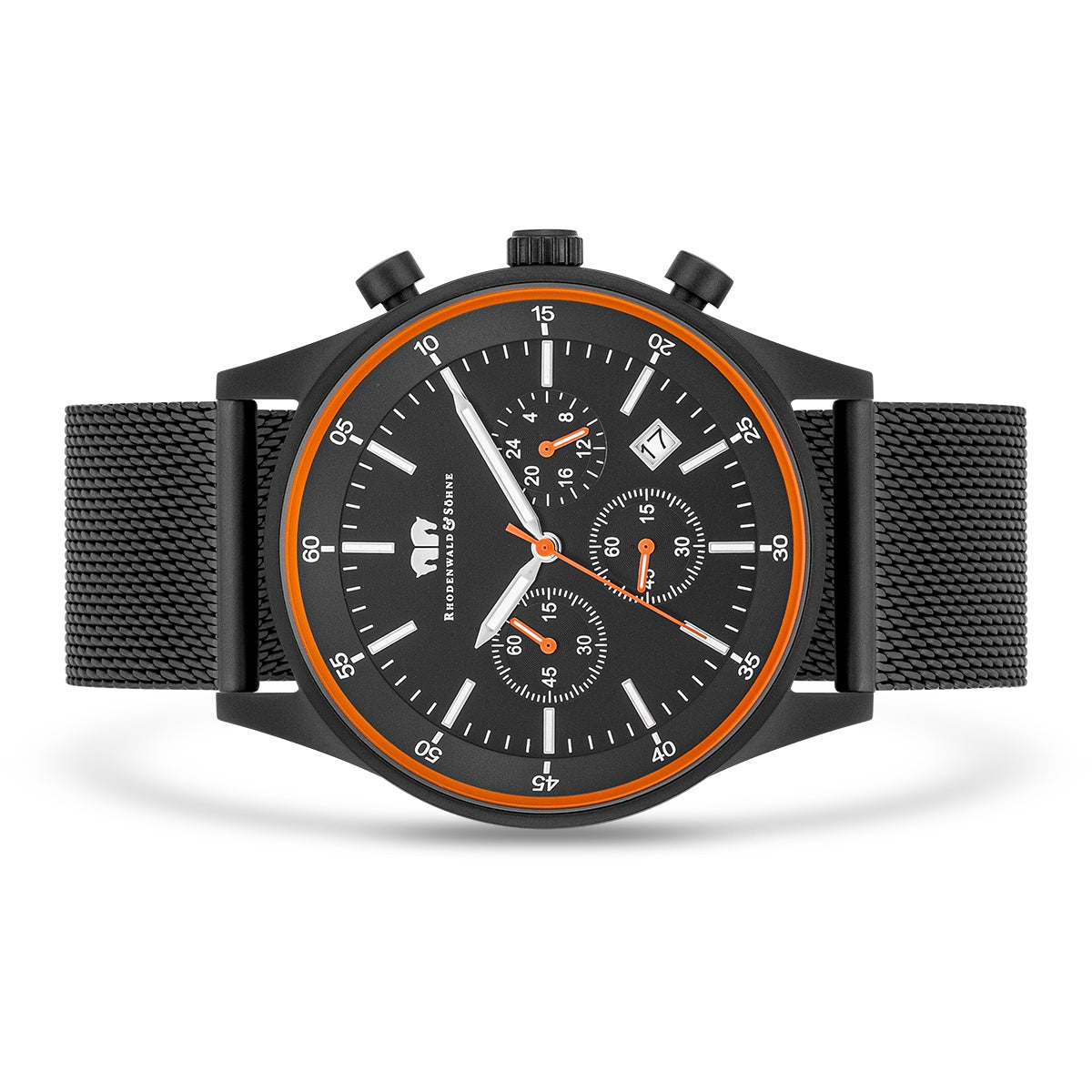 
                  
                    Herren Chronograph schwarz Edelstahl schwarz
                  
                