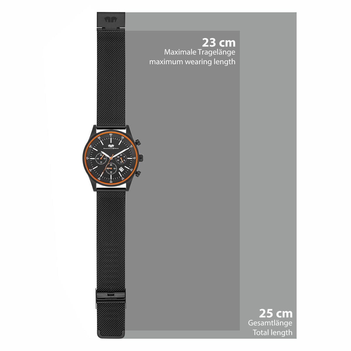 
                  
                    Herren Chronograph schwarz Edelstahl schwarz
                  
                