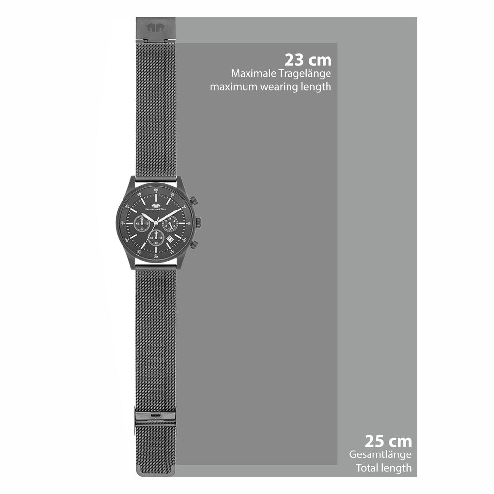 
                  
                    Herren Chronograph grau Edelstahl grau
                  
                