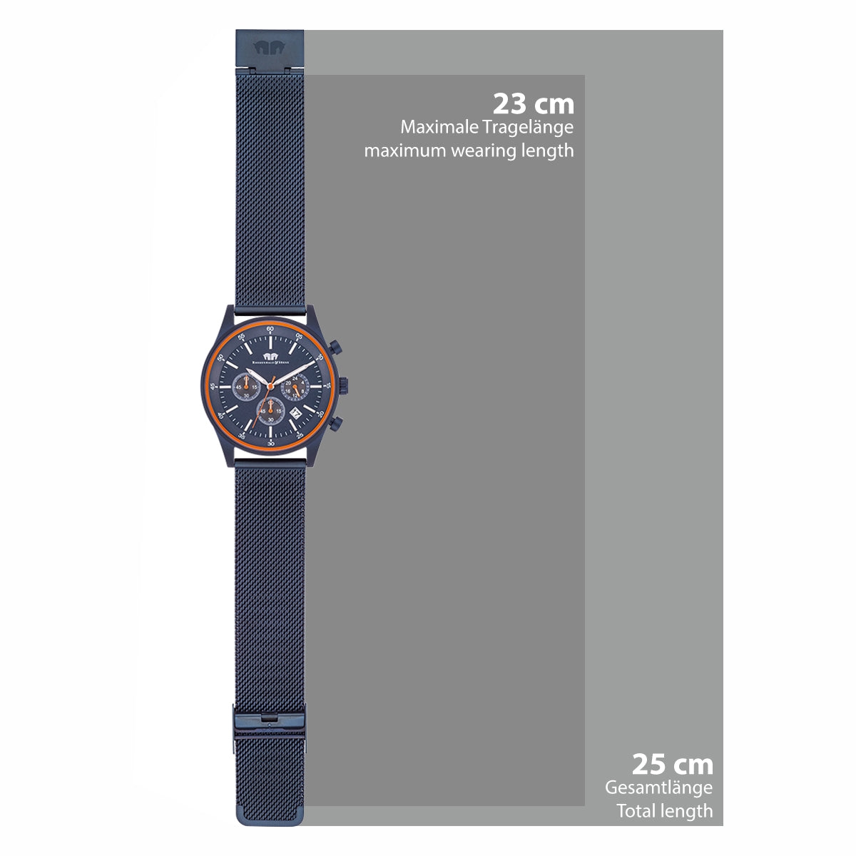 
                  
                    Herren Chronograph blau Edelstahl blau
                  
                