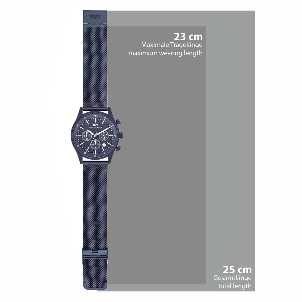 
                  
                    Herren Chronograph blau Edelstahl blau
                  
                