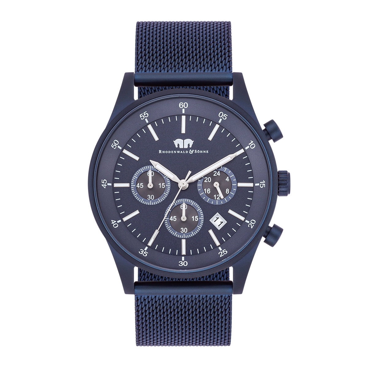 
                  
                    Herren Chronograph blau Edelstahl blau
                  
                