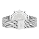 Herren Chronograph silber Edelstahl silber