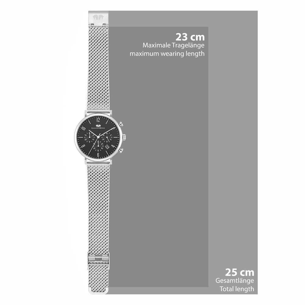 
                  
                    Herren Chronograph silber Edelstahl silber
                  
                