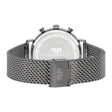 Herren Chronograph grau Edelstahl grau