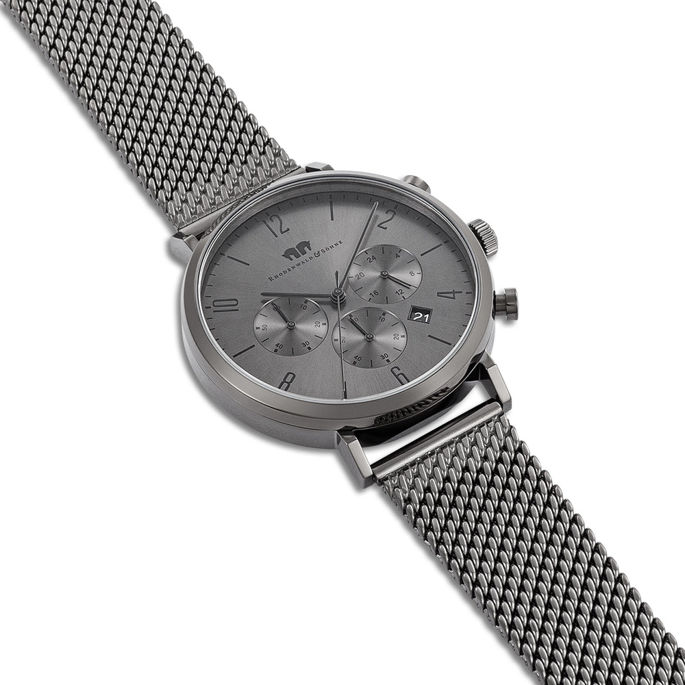 
                  
                    Herren Chronograph grau Edelstahl grau
                  
                