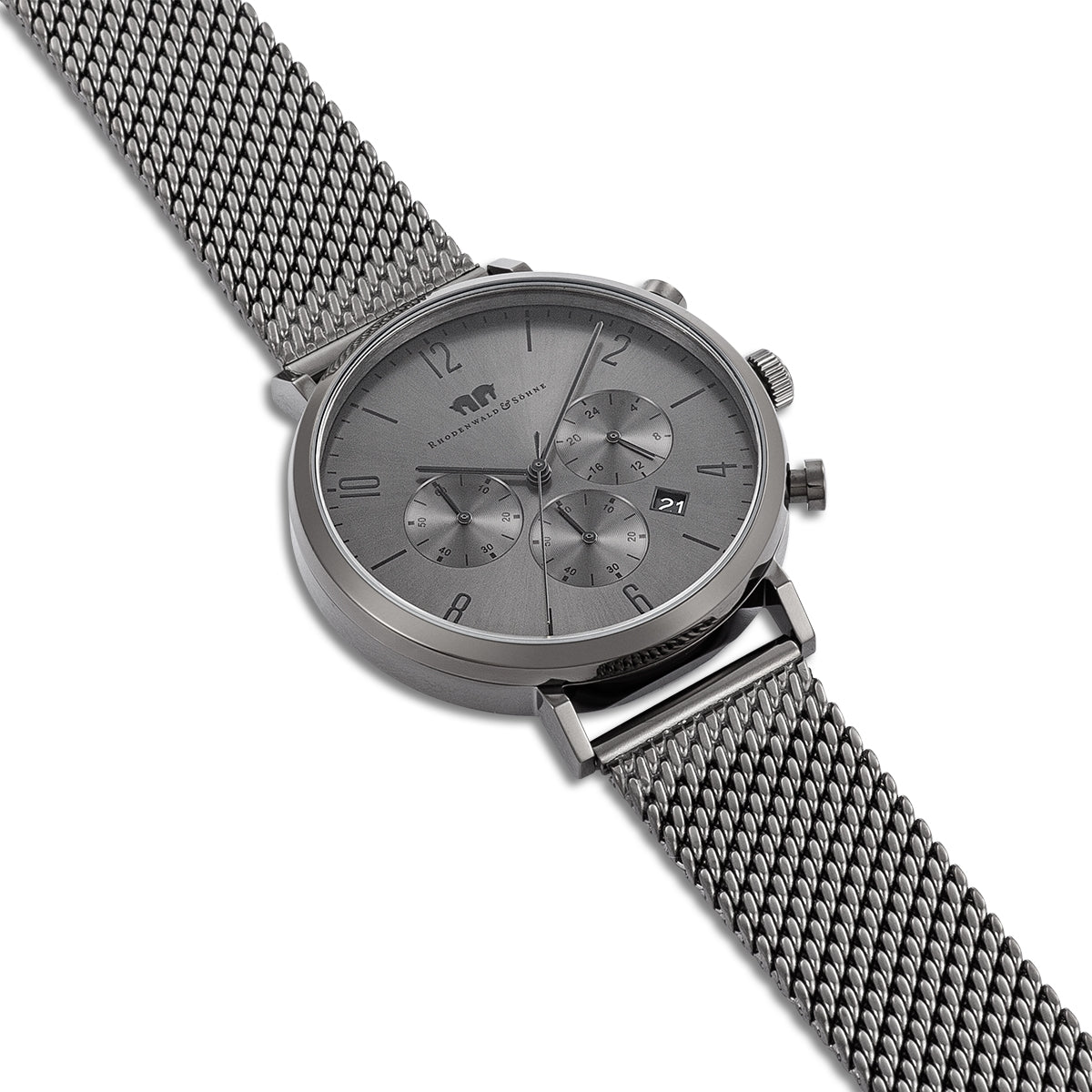 
                  
                    Herren Chronograph grau Edelstahl grau
                  
                