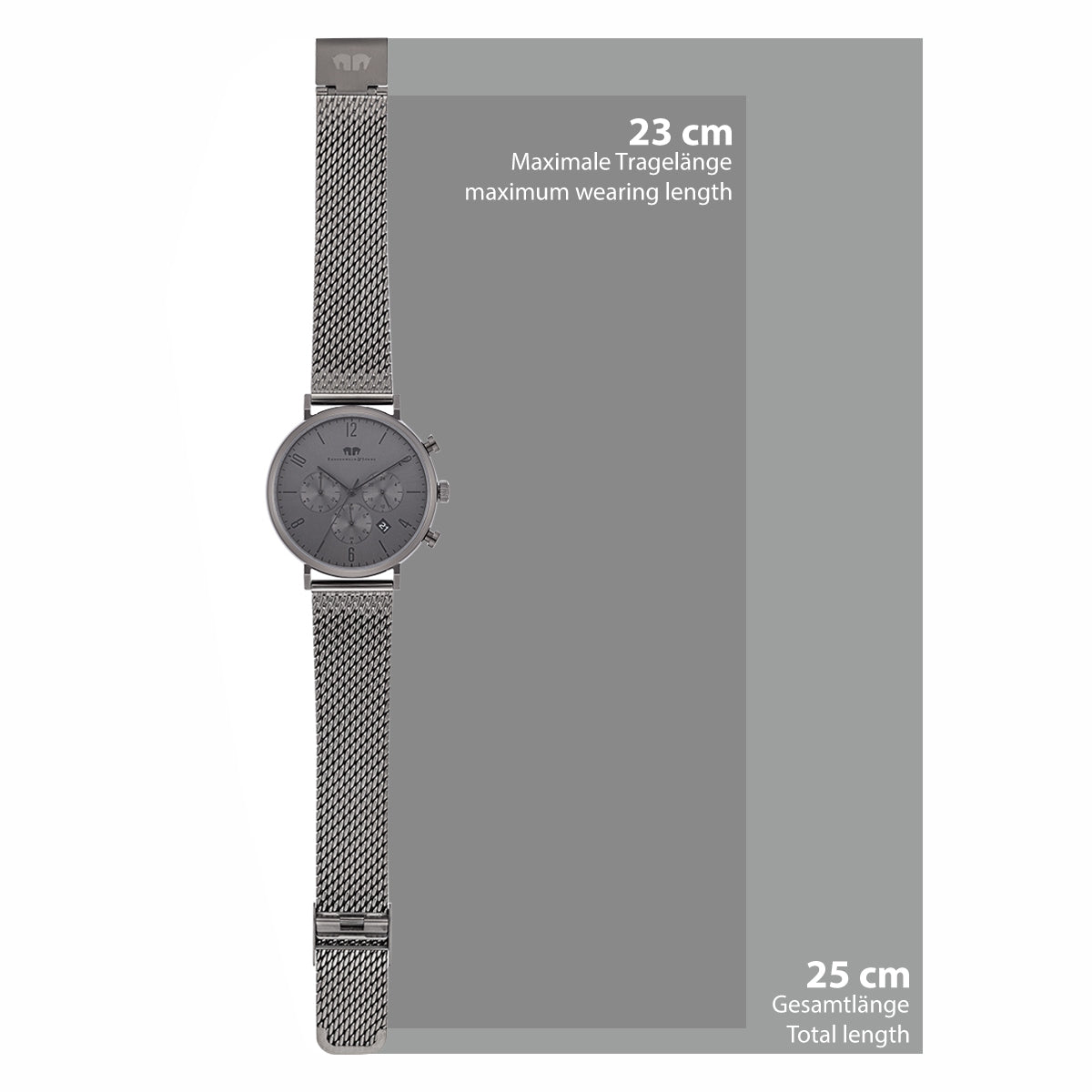 
                  
                    Herren Chronograph grau Edelstahl grau
                  
                