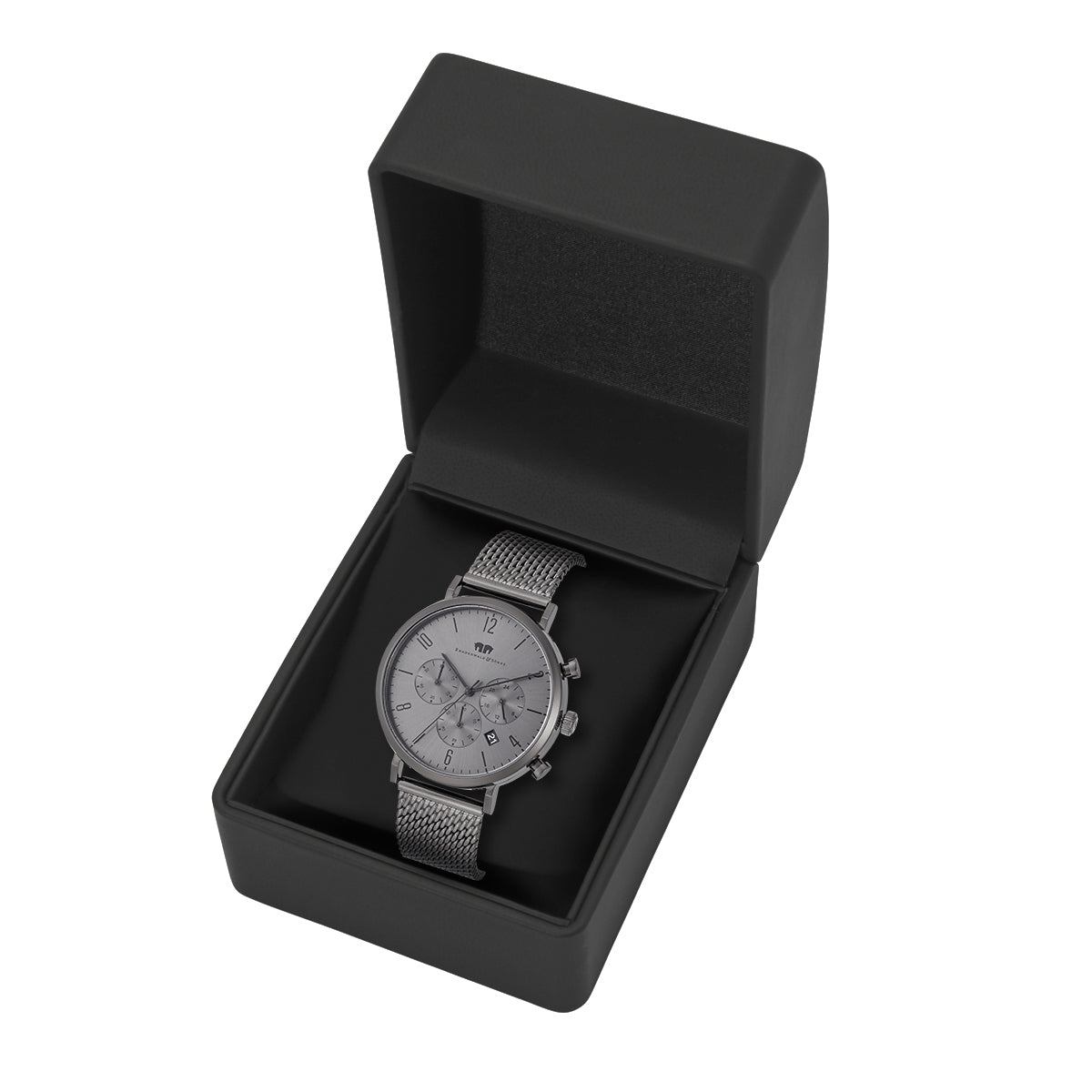 
                  
                    Herren Chronograph grau Edelstahl grau
                  
                