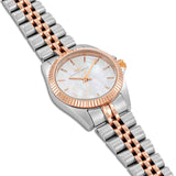 Damen Quarzuhr silber/roségold Edelstahl silber/roségold
