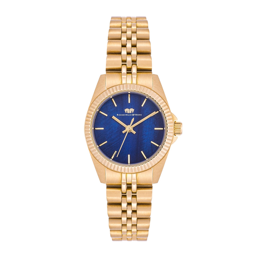 Damen Quarzuhr gelbgold Edelstahl gelbgold