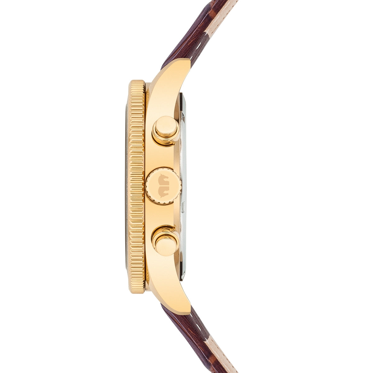 
                  
                    Herren Chronograph gelbgold Echtleder braun
                  
                