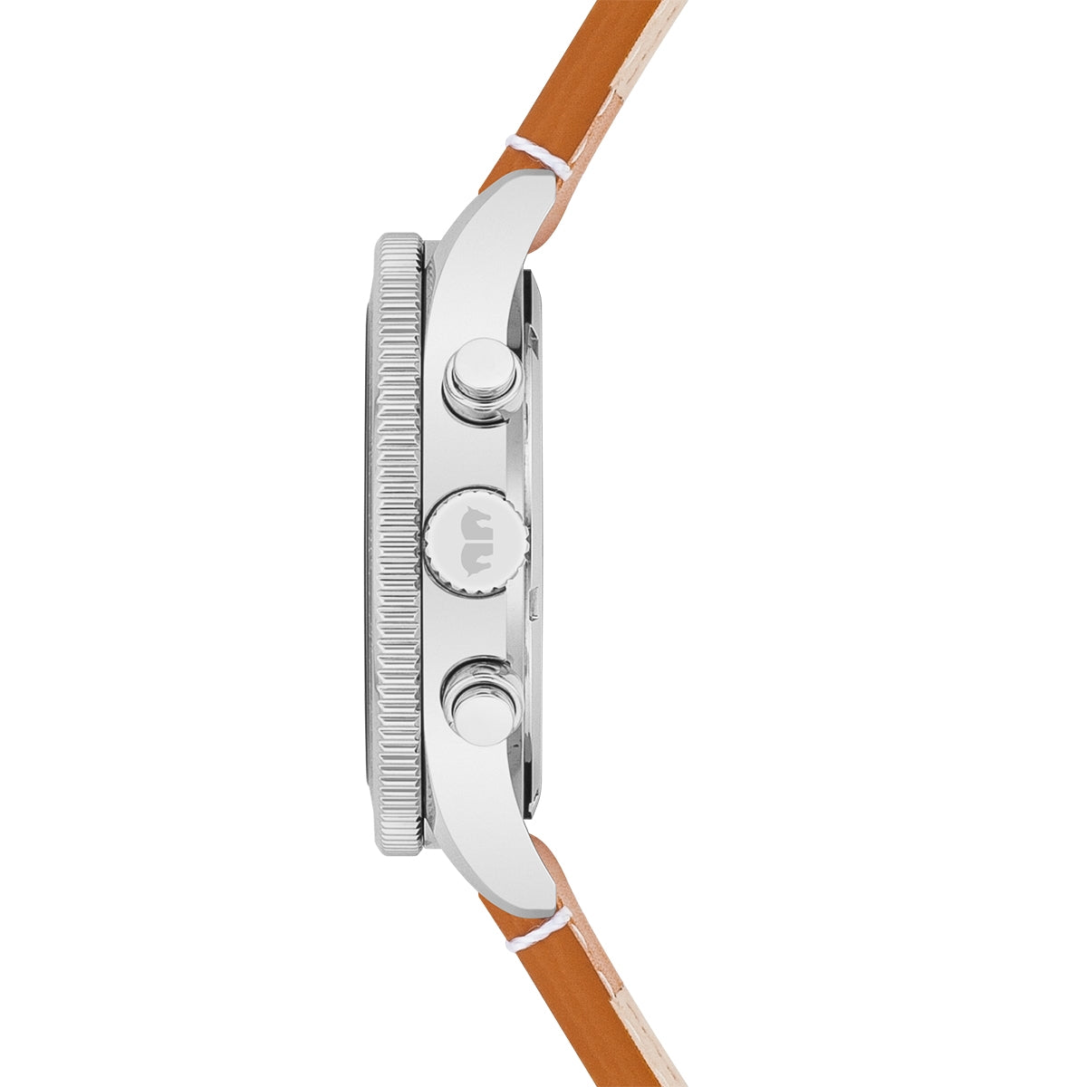 
                  
                    Herren Chronograph silber Echtleder braun
                  
                