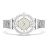 Damen Quarzuhr silber Edelstahl silber