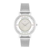 Damen Quarzuhr silber Edelstahl silber
