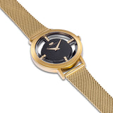 Damen Quarzuhr gelbgold Edelstahl gelbgold