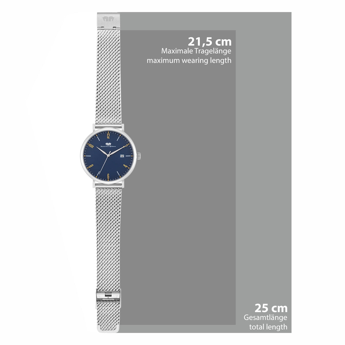 
                  
                    Herren Quarzuhr silber Edelstahl silber
                  
                