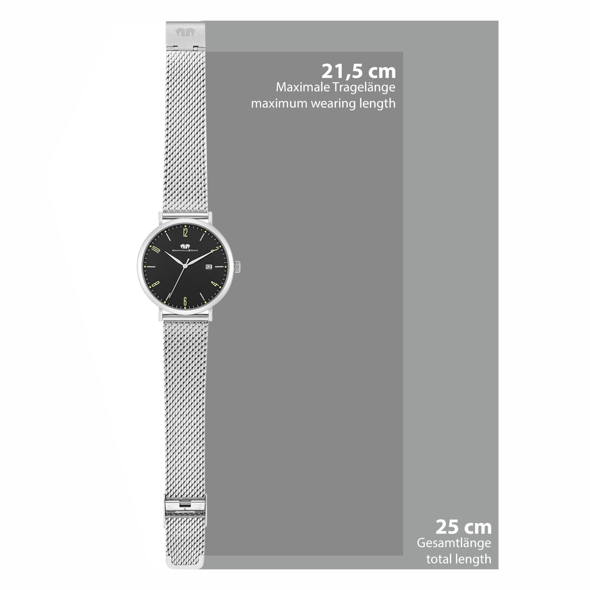 
                  
                    Herren Quarzuhr silber Edelstahl silber
                  
                