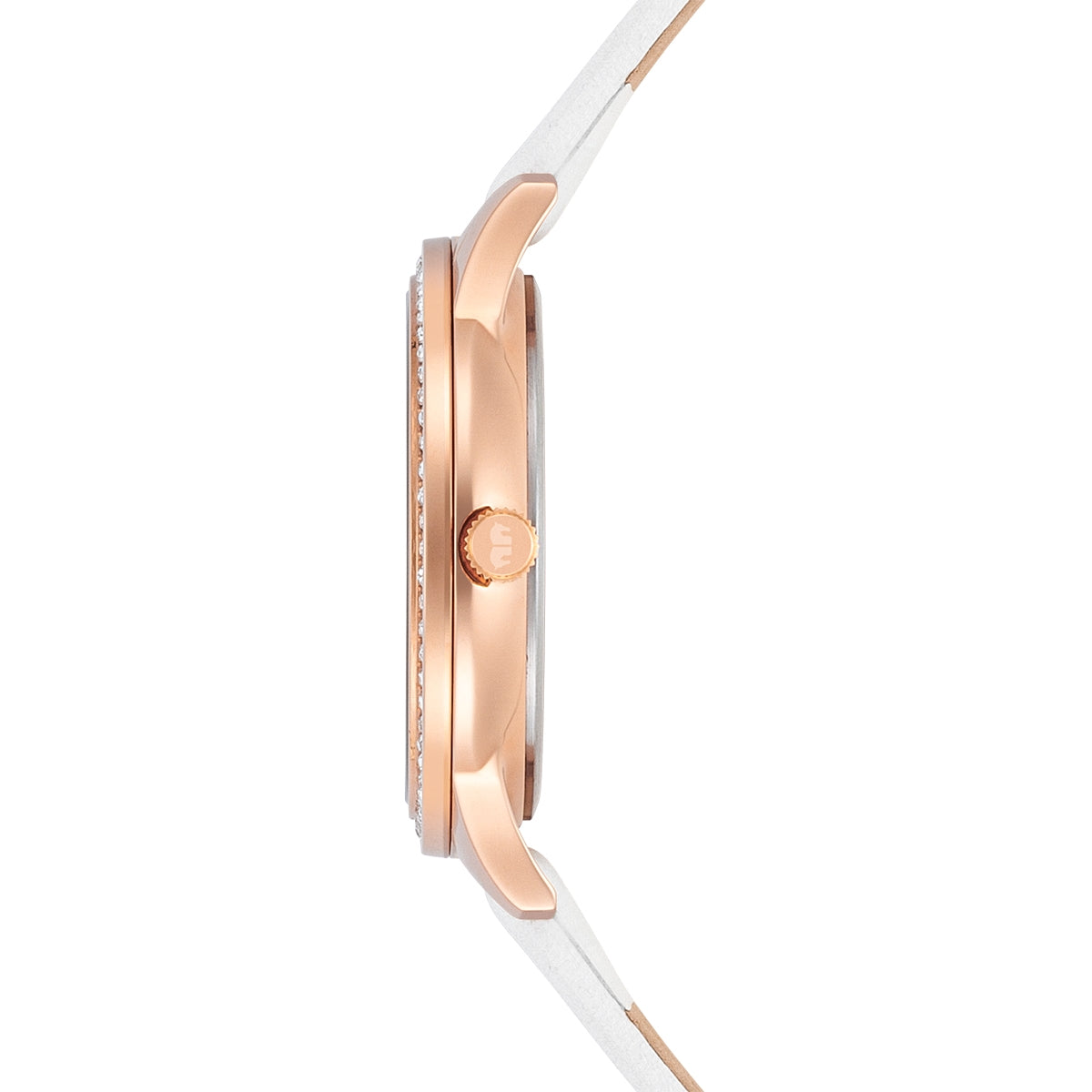 
                  
                    Damen Multifunktionsuhr roségold Echtleder weiß
                  
                
