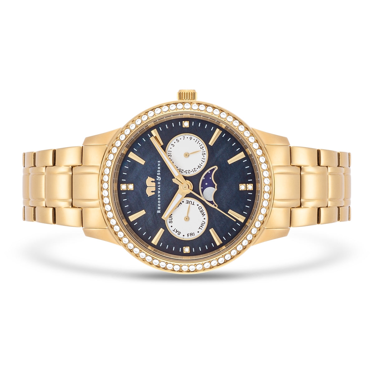 
                  
                    Damen Multifunktionsuhr gelbgold Edelstahl gelbgold
                  
                