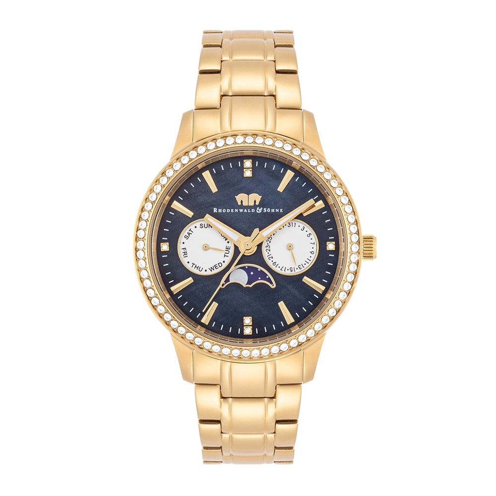 
                  
                    Damen Multifunktionsuhr gelbgold Edelstahl gelbgold
                  
                