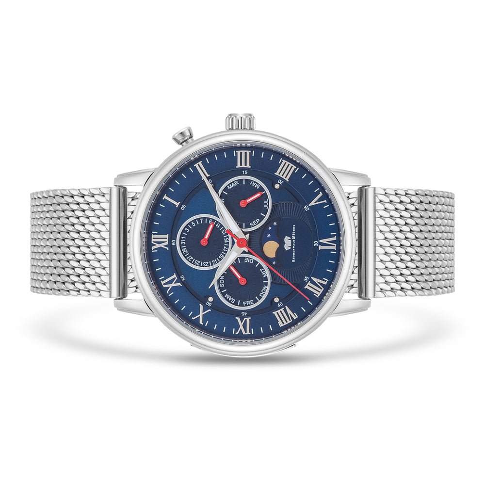 
                  
                    Herren Multifunktionsuhr silber Edelstahl silber
                  
                
