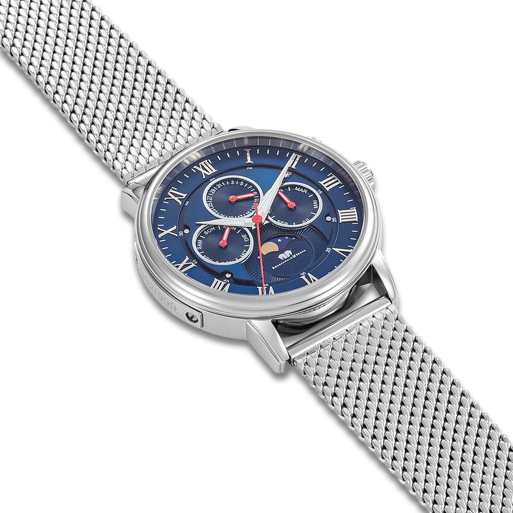 
                  
                    Herren Multifunktionsuhr silber Edelstahl silber
                  
                