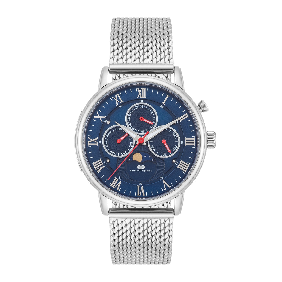 
                  
                    Herren Multifunktionsuhr silber Edelstahl silber
                  
                