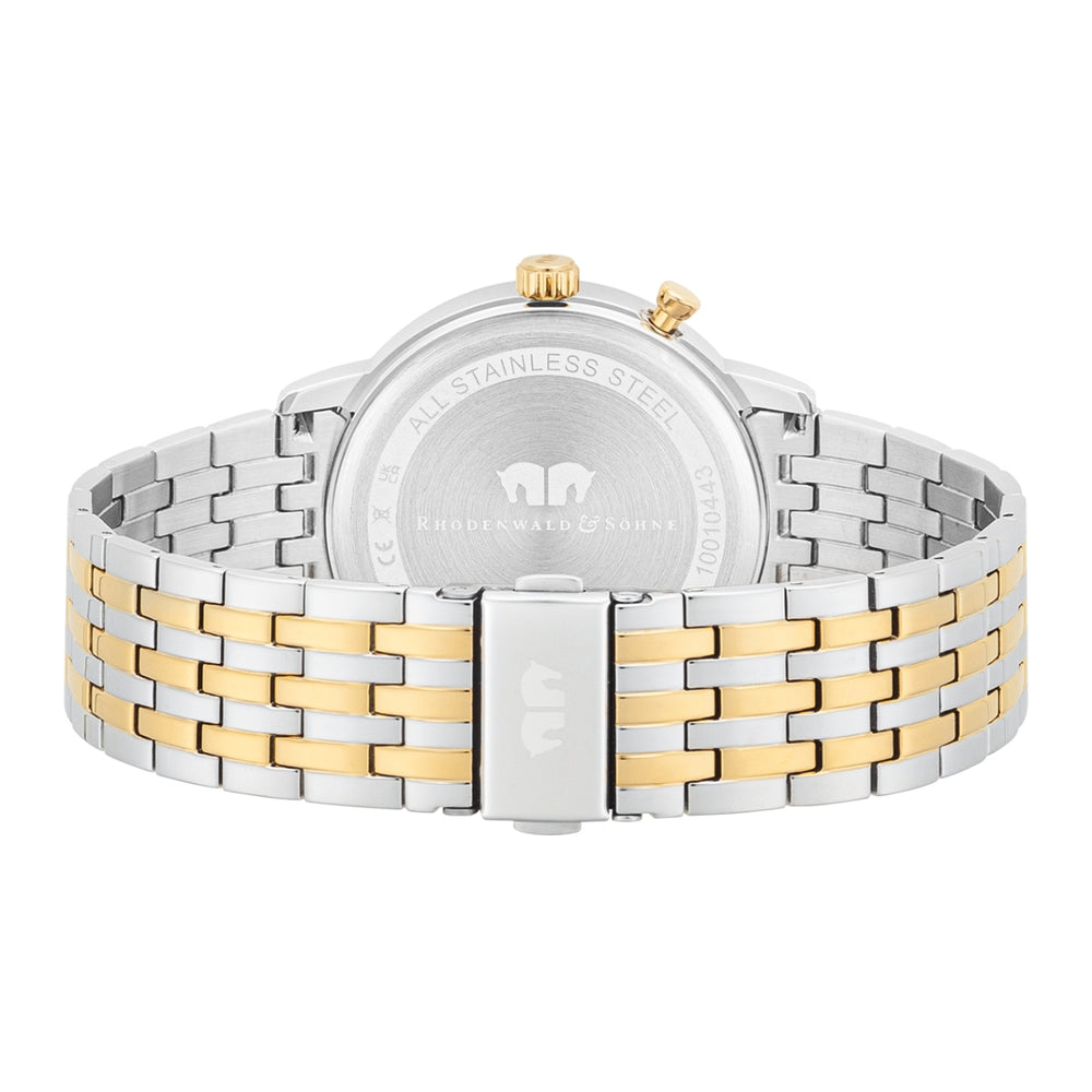
                  
                    Herren Multifunktionsuhr gelbgold Edelstahl silber/gelbgold
                  
                