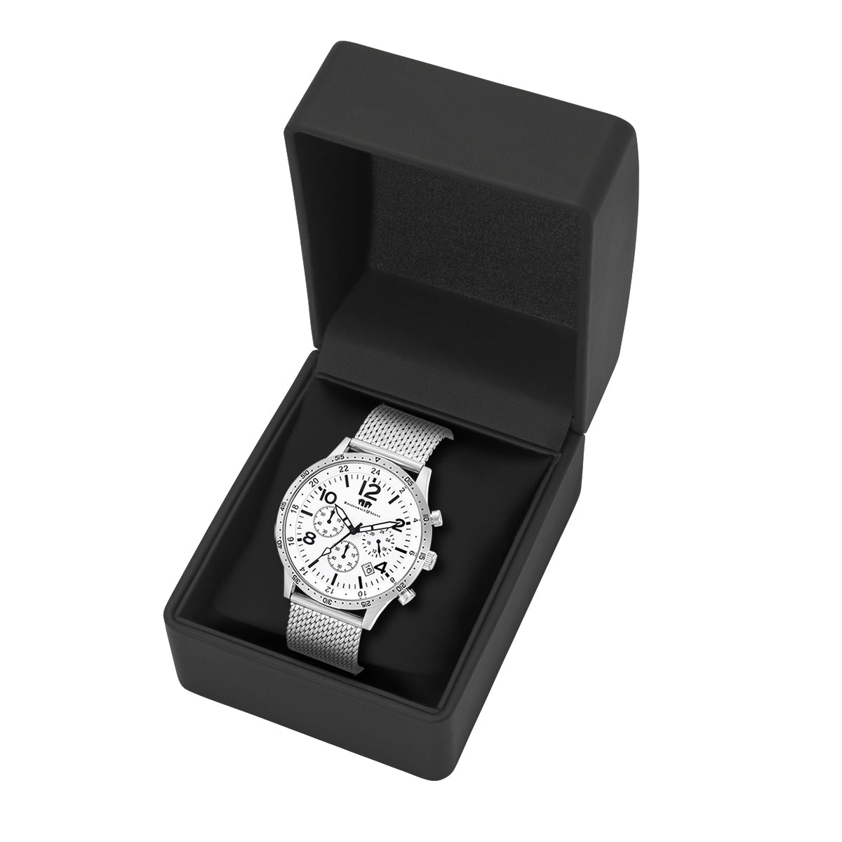 
                  
                    Herren Chronograph silber Edelstahl silber
                  
                