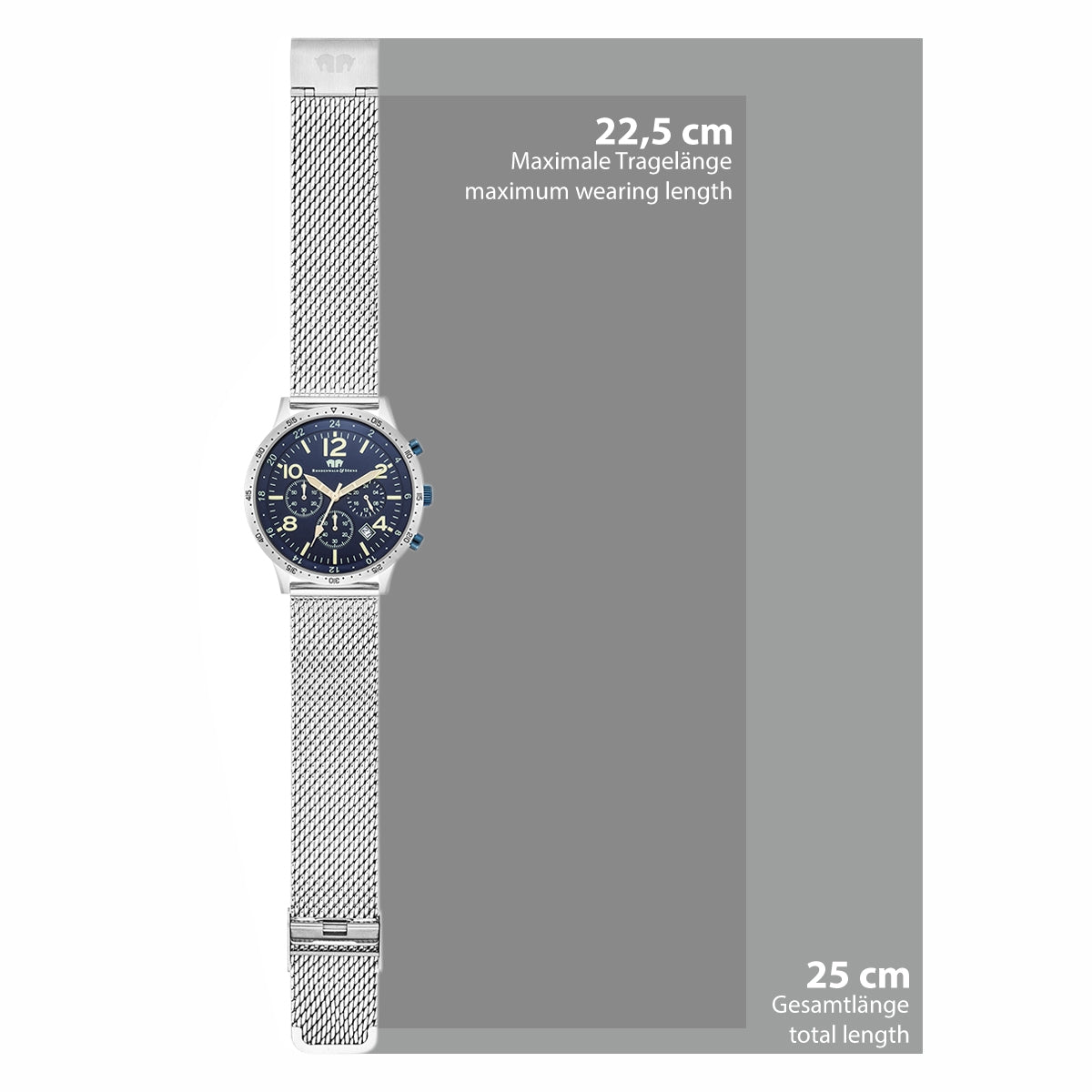 
                  
                    Herren Chronograph silber Edelstahl silber
                  
                