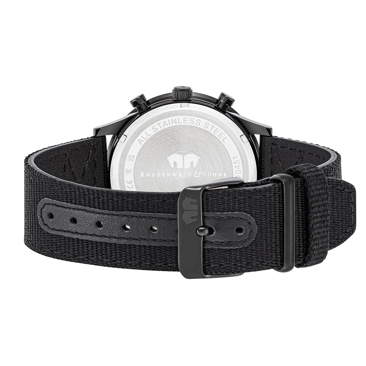
                  
                    Herren Chronograph schwarz Nylon schwarz
                  
                