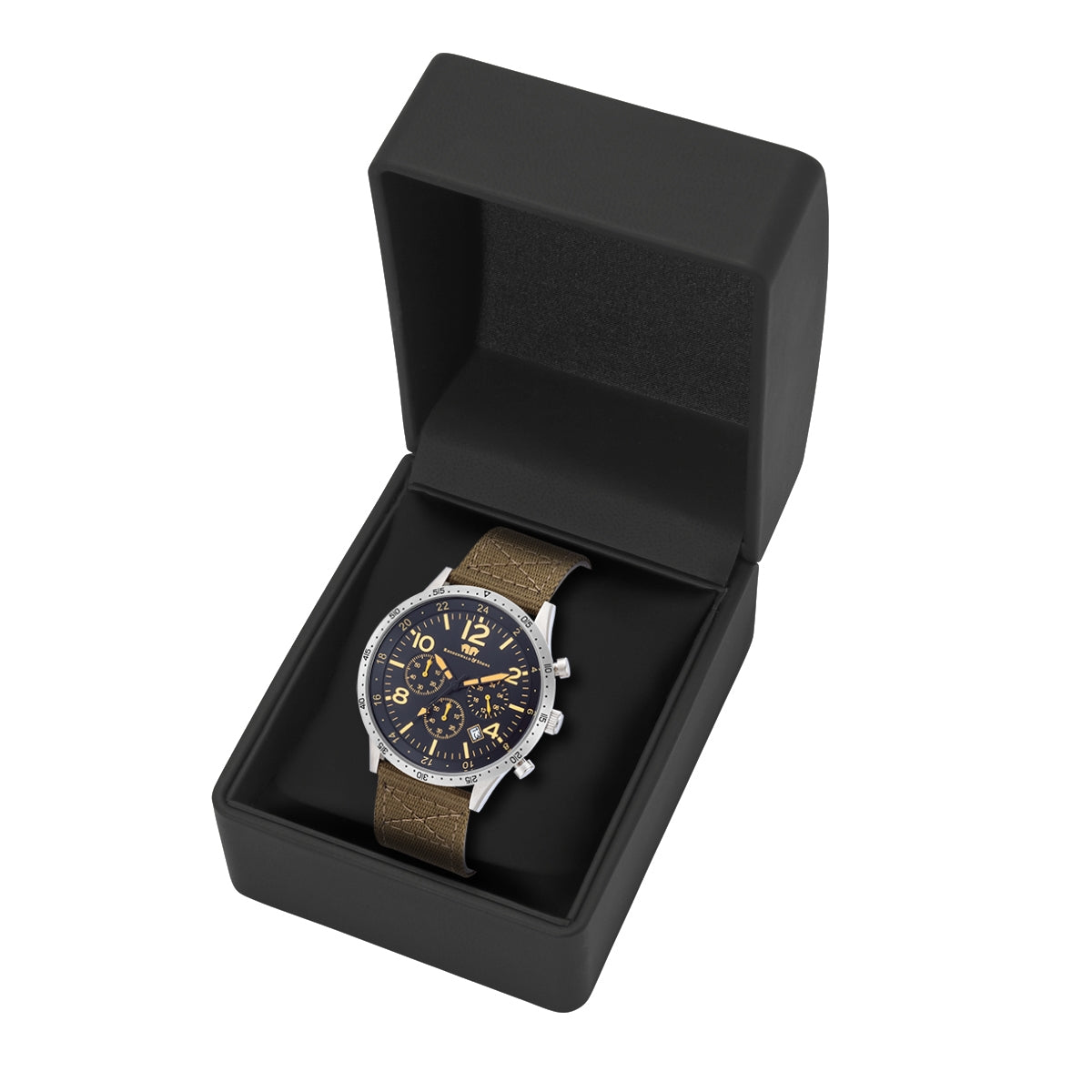 
                  
                    Herren Chronograph silber Nylon grün
                  
                