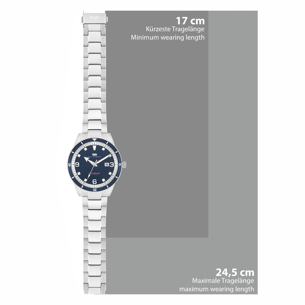 
                  
                    Herren Quarzuhr silber Edelstahl silber
                  
                