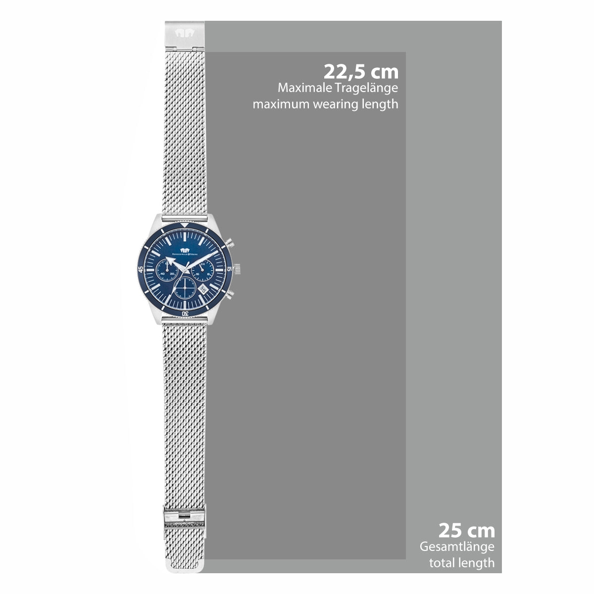 
                  
                    Herren Chronograph silber Edelstahl silber
                  
                
