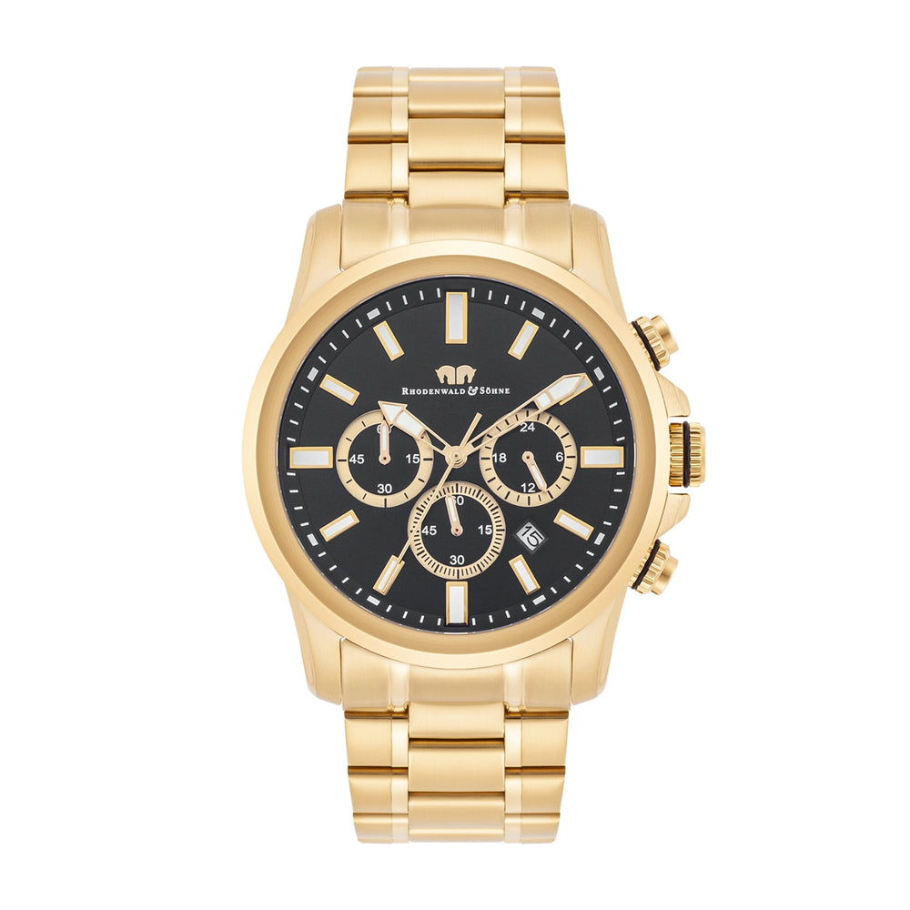 Herren Chronograph gelbgold Edelstahl gelbgold