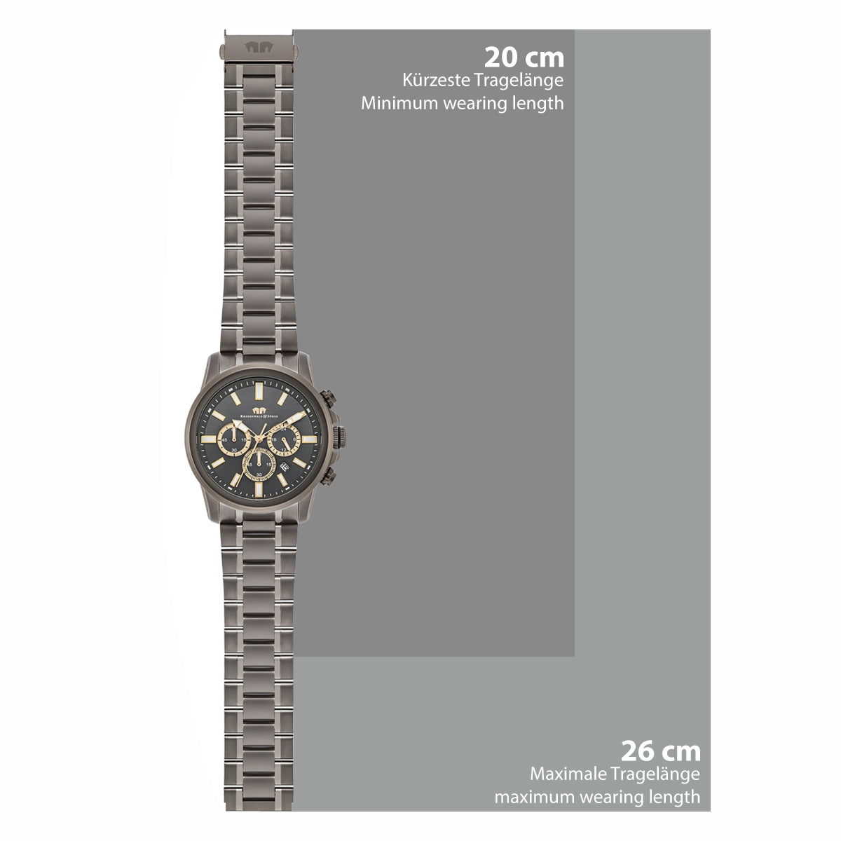 
                  
                    Herren Chronograph anthrazit Edelstahl anthrazit
                  
                