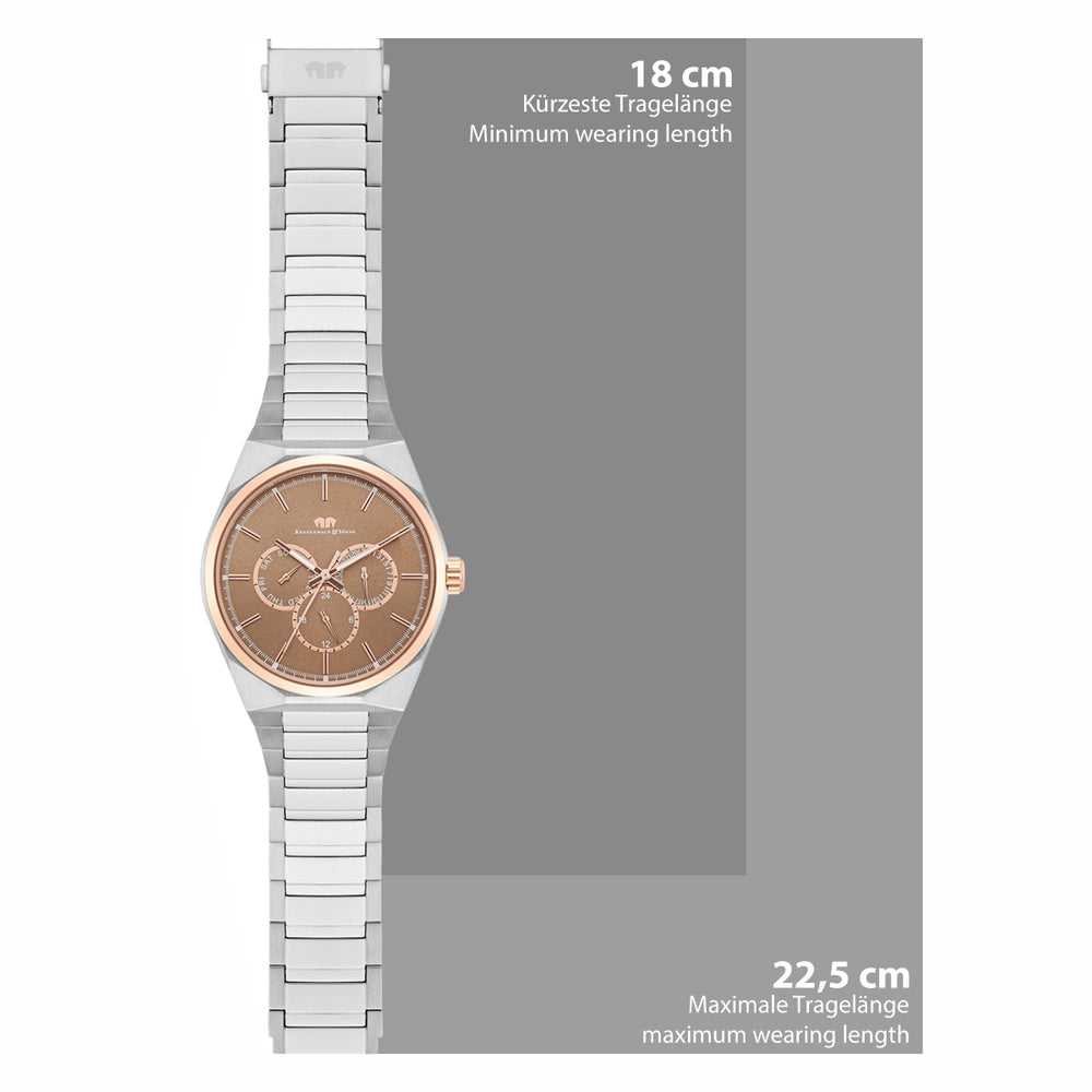 
                  
                    Herren Quarzuhr roségold/silber Edelstahl silber
                  
                