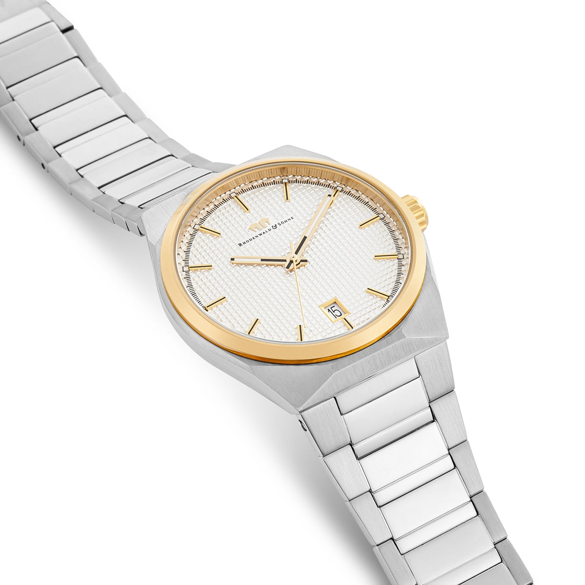 
                  
                    Herren Quarzuhr gelbgold/silber Edelstahl silber
                  
                