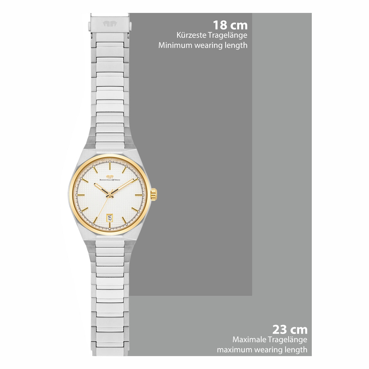 
                  
                    Herren Quarzuhr gelbgold/silber Edelstahl silber
                  
                