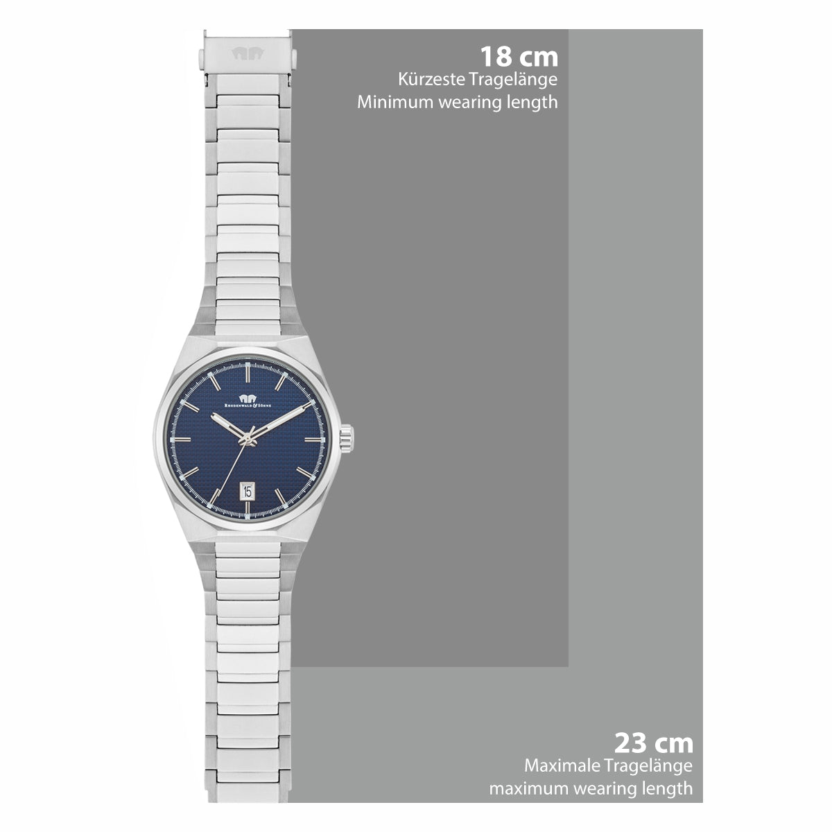 
                  
                    Herren Quarzuhr silber Edelstahl silber
                  
                
